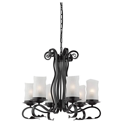 подвесная люстра arte lamp scroll a7915lm-6bk в Подольске