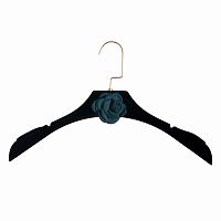 вешалка-плечики chanel черная с синим цветком для женской одежды в Подольске