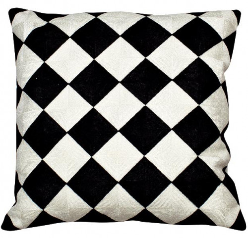 подушка квадратная декор шахматка 45х45 см в Подольске
