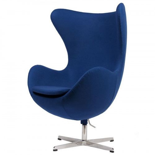 кресло egg chair кашемир синее в Подольске