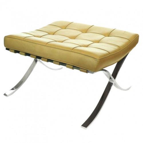 оттоманка barcelona кожа класса премиум лимонная в Подольске