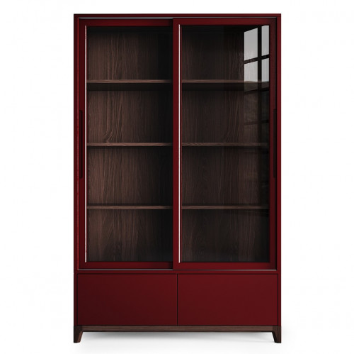 витрина высокая case бордовая в Подольске