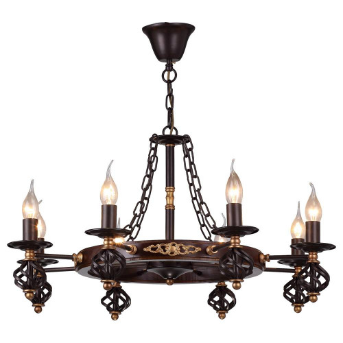 подвесная люстра arte lamp cartwheel a4550lm-8ck в Подольске