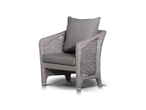 кресло лабро искусственного ротанга серое в Подольске