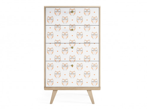 высокий комод thimon осветлённый дуб принт №058 в Подольске