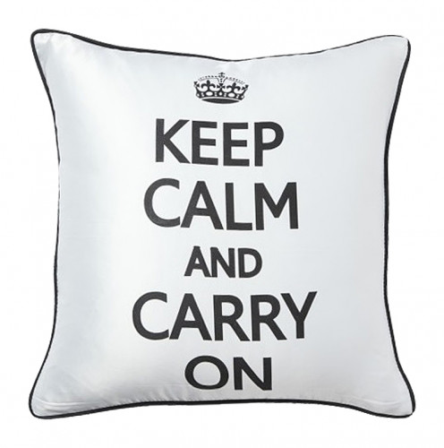 подушка с надписью keep calm and carry on в Подольске