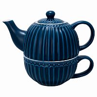 чайник с чашкой alice dark blue в Подольске