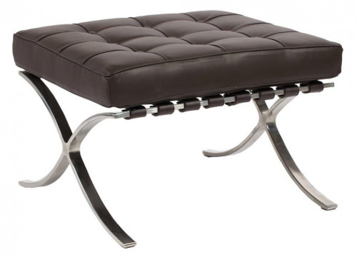 оттоманка barcelona кожа класса премиум коричевая в Подольске