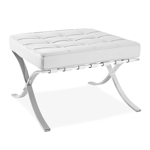 пуф barcelona style белая кожа в Подольске