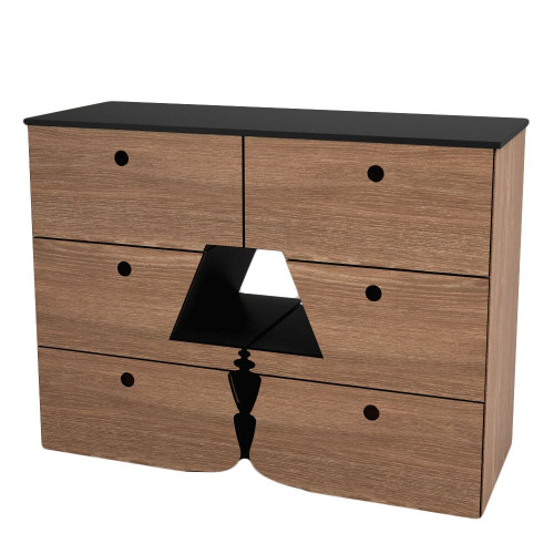 комод лампа дуб и черный от odingeniy в Подольске