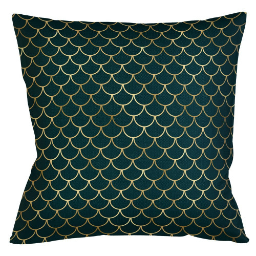 интерьерная подушка «чешуйки» (изумруд) в Подольске
