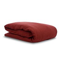 пододеяльник изо льна бордового цвета essential 200х200 в Подольске