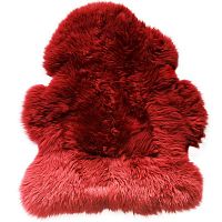 меховой коврик из овчины вишня 95х55 см в Подольске