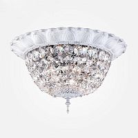 потолочный светильник eurosvet эмма 10067/5 белый с серебром strotskis в Подольске