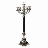 канделябр серебряный классический на 4 свечи pantheon от eichholtz, 72 см в Подольске