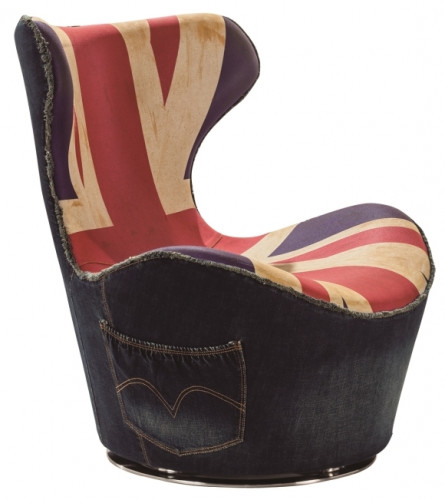 кресло serenity uk flag синее в Подольске