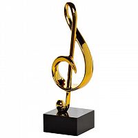 статуэтка скрипичный ключ золотая 17х10х33 в Подольске