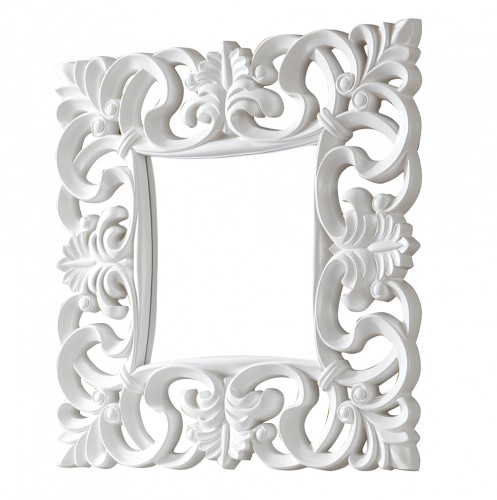 зеркало белое квадратное в резной раме regalo в Подольске