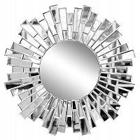 зеркало круглое настенное в фигурной раме 85x85 см в Подольске