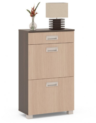 тумба для обуви сто-2м, цвет дуб венге/белёный дуб в Подольске