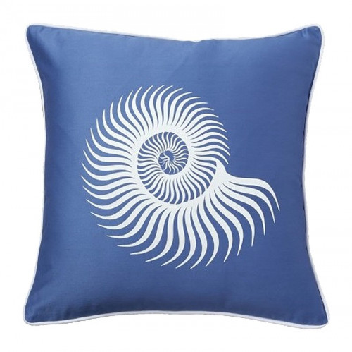 подушка с морской раковиной sea shell diamond-blue в Подольске