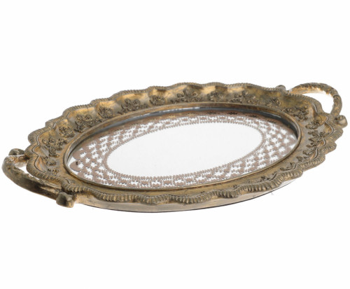 поднос зеркальный золотого цвета в Подольске