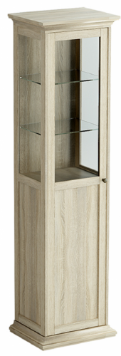 шкаф-витрина однодверный дуб сонома бежевый в Подольске