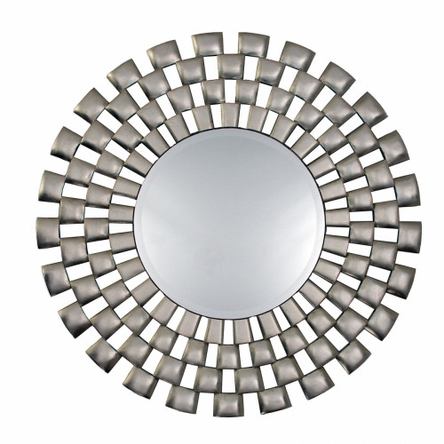 зеркало серебряное круглое большое в геометрической раме laviana в Подольске
