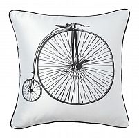 подушка с ретро-велосипедом retro bicycle white в Подольске