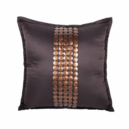 декоративная подушка handwork exclusive квадратная коричневая в Подольске
