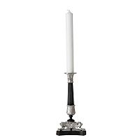 подсвечник классический черный с серебром резной perignon от eichholtz, 27 см в Подольске