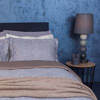 комплект постельного белья decoflux сатин 1.5 спальный versaille grey в Подольске