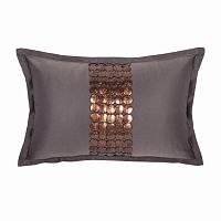 декоративная подушка handwork exclusive прямоугольная темно-серая в Подольске