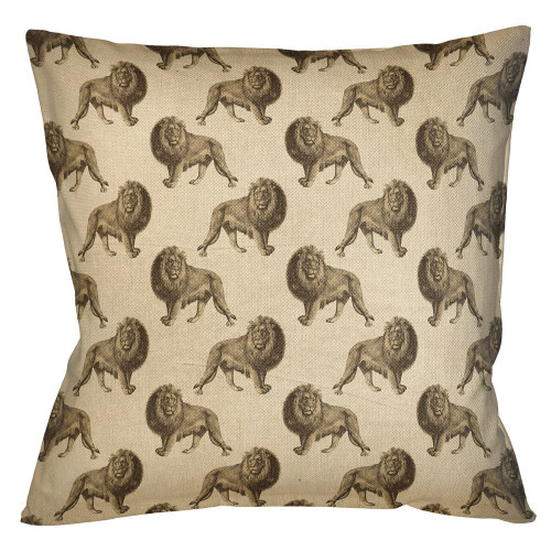 интерьерная подушка «группа львов в бежевом» в Подольске