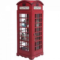 шкаф-витрина london telephone красный в Подольске