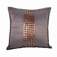 декоративная подушка handwork exclusive квадратная темно-серая в Подольске
