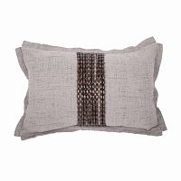 декоративная подушка handwork exclusive прямоугольная светло-серая в Подольске
