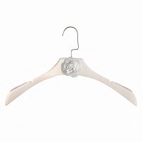 вешалка-плечики chanel белая с белым цветком для женской одежды в Подольске