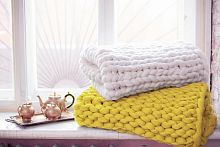 плед нежность жёлтый большой в Подольске