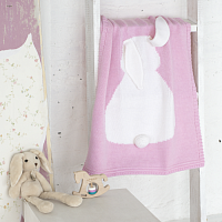 плед розовый зайка большой в Подольске