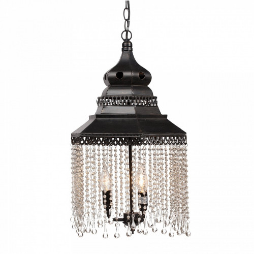 люстра подвесная черная с хрустальными подвесками chandelier в Подольске