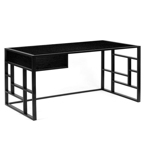 рабочий стол millenium lite 2 black черный дуб в Подольске