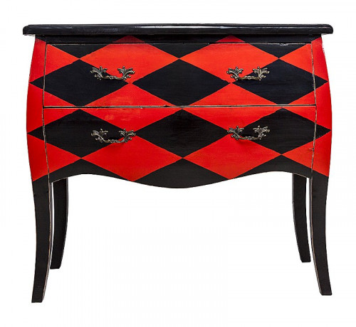 комод эдисон (черно-красный ромб) в Подольске