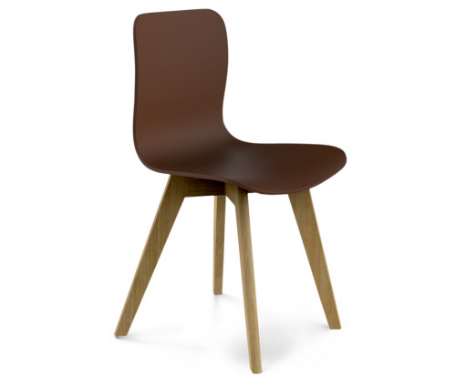 стул dsw коричневый s42 (eames style) в Подольске