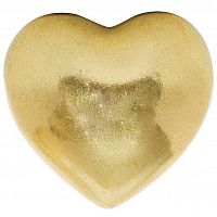фигурка сердечко 7,6х7,1х4,6 золотое в Подольске