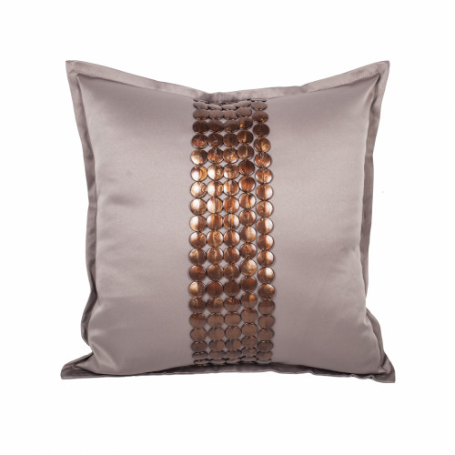 декоративная подушка handwork exclusive квадратная бежевая в Подольске