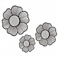 зеркальное панно декоративное цветы 3 штуки bouquet в Подольске