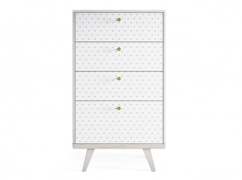 высокий комод thimon белёный дуб принт №048 белый в Подольске