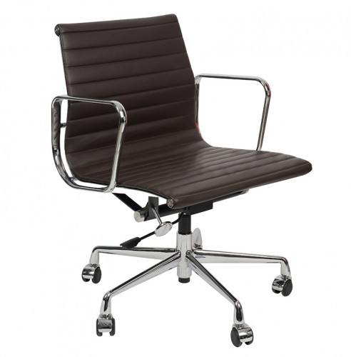кресло eames style кофейная кожа в Подольске