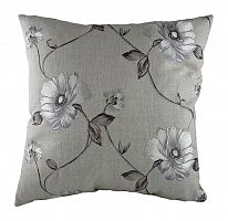 подушка с цветочным орнаментом gray flowers в Подольске